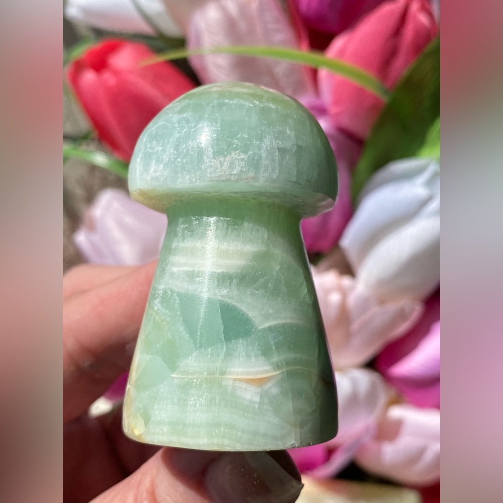 Kiwi Calcite Mushroom - Picture 9 of 14